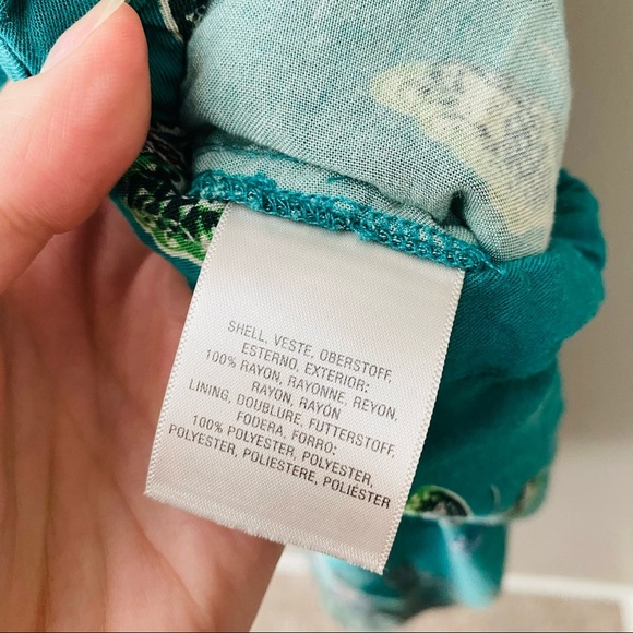 Elevenses By Anthro. Papillion Romper Green Sz XS - Picture 11 of 15
